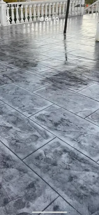 Hormigón impreso y pulido, hormigón fratasado
