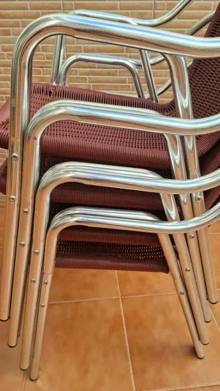 Sillas Terraza Aluminio. Precio por Silla