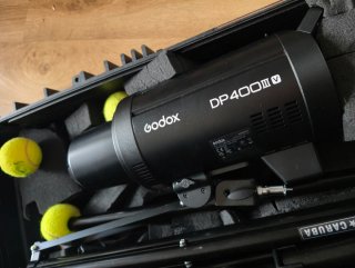 ULTIMO PRECIO! Kit 2 Godox DP400III-V + 2 Trípodes