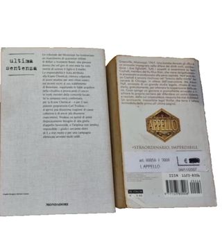 Libri John Grisham “Appello” e “L’ultima sentenza”