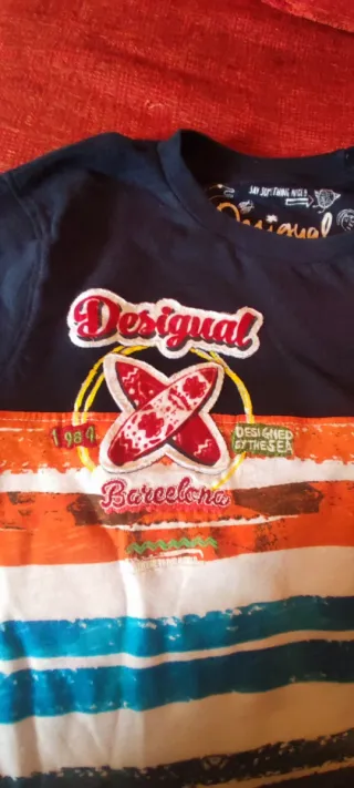 Camiseta Desigual niño azul marino T.9-10