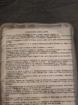Distillatore solare pneumatico Eurovinil