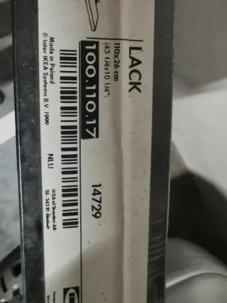 Estantería LACK Ikea wengue. No se envia.