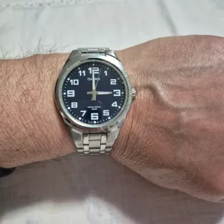 Orologio Casio Uomo Nero Argento