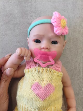 Bebé Reborn Silicona Platino Sólida 30 cm - Noemí