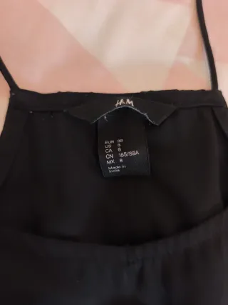 Vestido H&M Negro Verano Tirantesuy fresquito