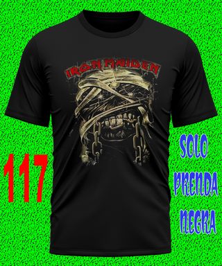 15 IRON MAIDEN CAMISETA HEAVY ROCK MUSICA TEXTALLA