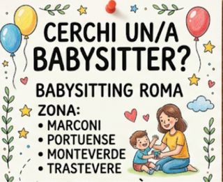 babysitting roma zona marconi portuense trastevere