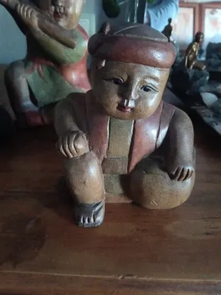 5 unidades Figuras de madera coleccionables
