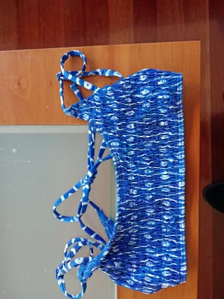 Bikini Azul y Blanco Talla 32
