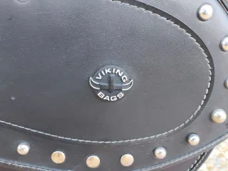Maletas Moto Viking Bags Cuero Negro