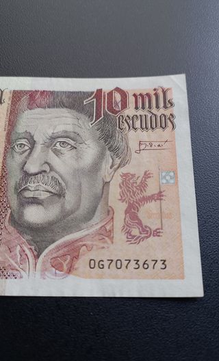 BILLETE PORTUGAL 10.000 Escudos, Año 1996.