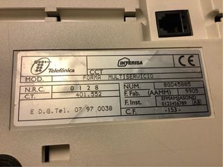 Teléfono de mesa Forma beige