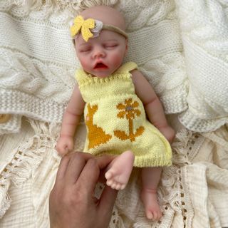 Bebé Reborn Silicona Platino Sólida 30 cm - Sandra
