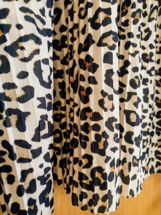 Blusa H&M padrão leopardo plissada XL | 13€