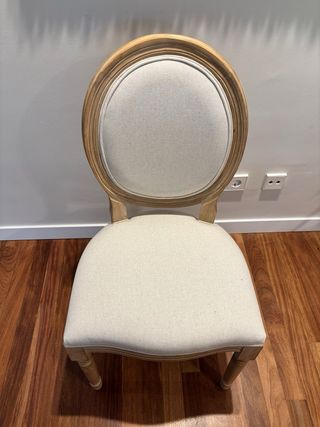 Sillas de comedor madera tapizada modelo Victoria
