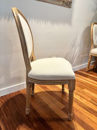 Sillas de comedor madera tapizada modelo Victoria