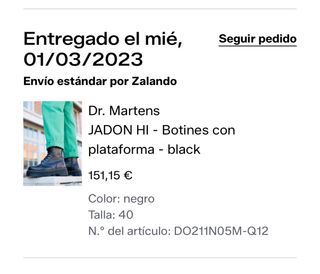 Botas Dr. Martens Jadon Hi Plataforma