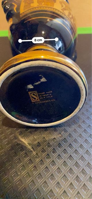 Ánfora Griega Spyropoulos Esmaltada oro 24k