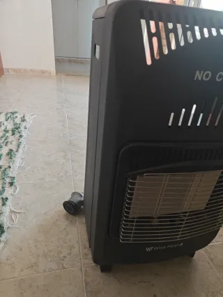 Estufa Gas Butano Plegable Wise Heat Negra
