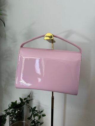 Borsa rosa lucida