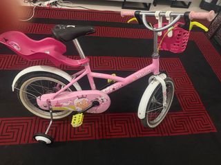 Bicicleta infantil Btwin rosa