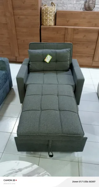 Súper oferta"" Sofá cama individual de tela