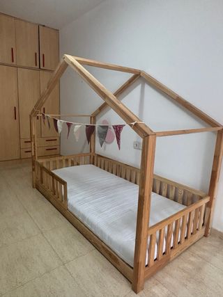 Cama Montessori Casita Madera