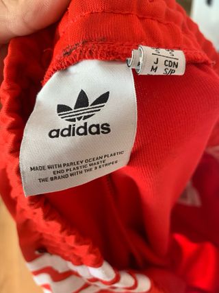 Pantalón Adidas Rojo 3 Rayas Talla M