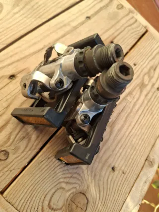 Pedales Shimano SPD con adaptadores