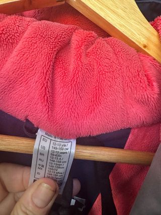 Abrigo niña nieve impermeable. Nuevo