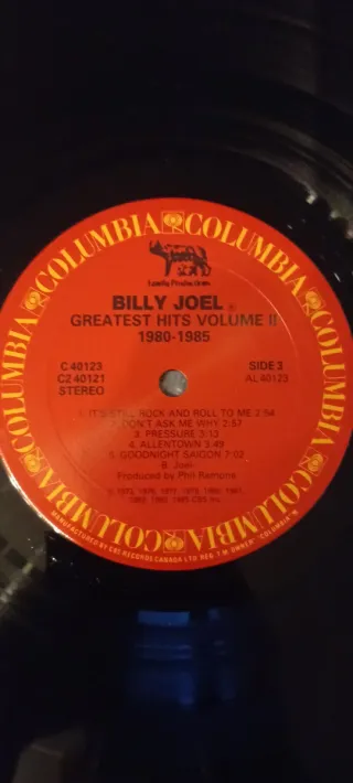 Billy Joel Greatest Hits Vol. I & II Vinile