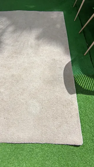 Alfombra beige Ikea