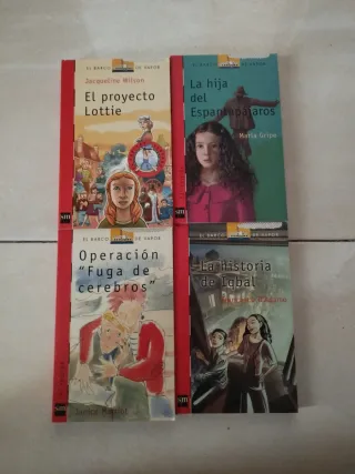 lote de libros Barco de Vapor rojo