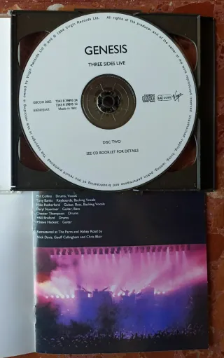 GÉNESIS - Three Sides Live. 2Cds
