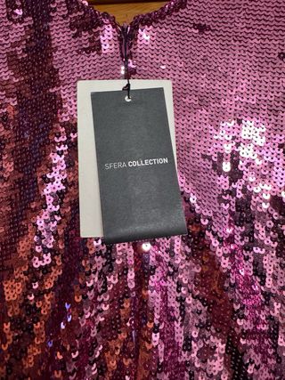 Dos Vestidos de lentejuelas rosa