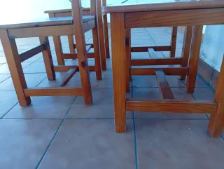 4 Sillas Madera Provenzal