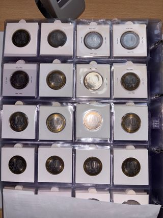 Colección 85 monedas 10 Rublos Rusia SC