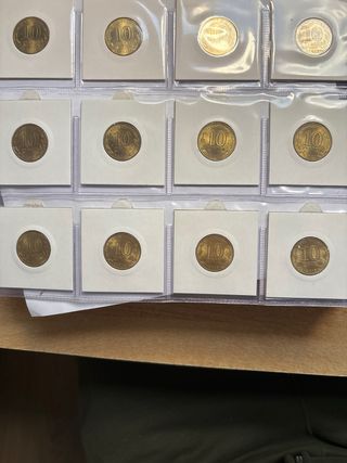 Colección 85 monedas 10 Rublos Rusia SC