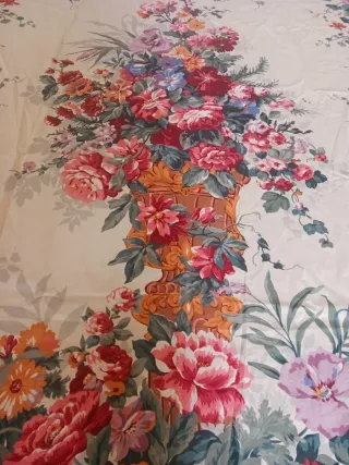 Tessuto tenda vintage floreale