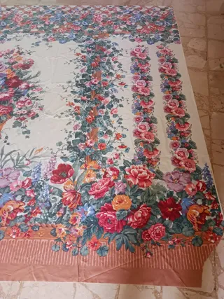 Tessuto tenda vintage floreale