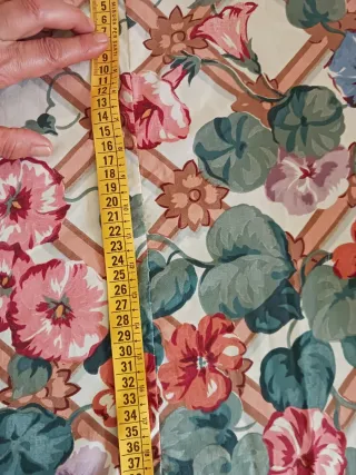 Tessuto tenda vintage floreale