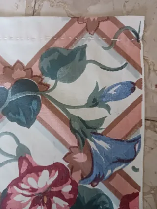 Tessuto tenda vintage floreale