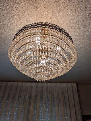 Lámpara de techo clásica cristal Strass
