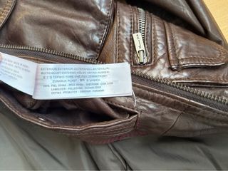 Cazadora Piel Hombre Massimo Dutti Marrón