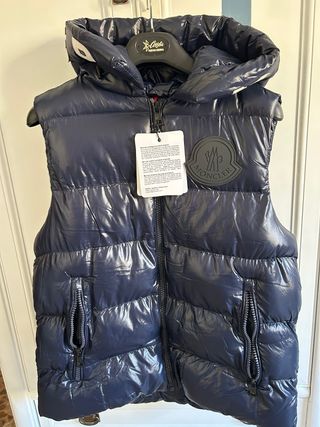 Chaleco Moncler Azul Nuevo