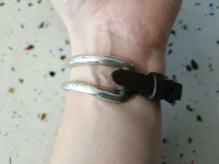 Reloj Uno de 50 Plata y Blanco Mujer