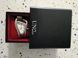 Reloj Uno de 50 Plata y Blanco Mujer