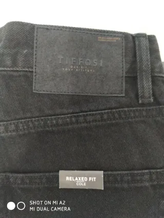 Pantalón Tiffosi Negro Relaxed