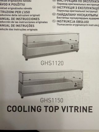Cristales para estantería o para mesa de topings.